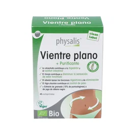 PHYSALIS Vientre Plano 45 Comprimidos Ecológicos - Ayuda Digestiva, Confort Intestinal y Control de Peso con Alcachofa y Hinojo