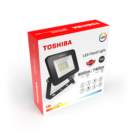 Toshiba Proyector LED 10W 6500K IP65 - Negro, Foco Iluminación Exterior e Interior