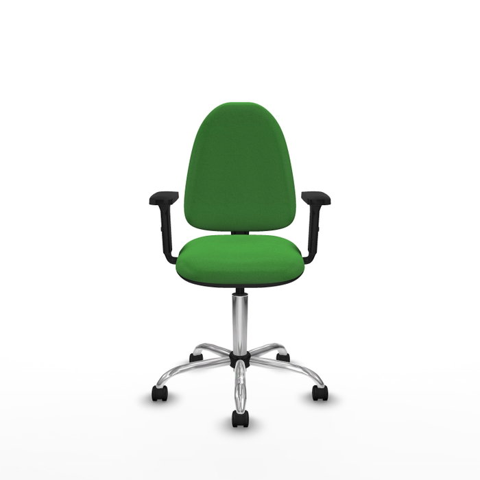 PIQUERAS Y CRESPO Silla de oficina Aýna Verde con Brazos 2D