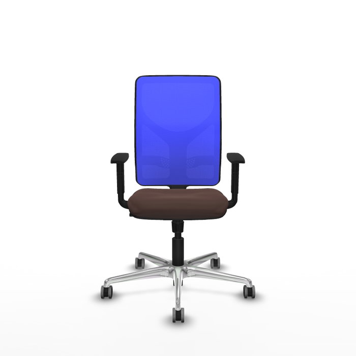 PIQUERAS Y CRESPO Silla de oficina Motilla con mecanismo Sincro Marrón y Azul PIQUERAS Y CRESPO Silla de oficina Motilla con mecanismo Sincro Marrón y Azul