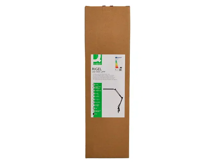 Q-connect Rigel Lámpara de escritorio LED 8W negro