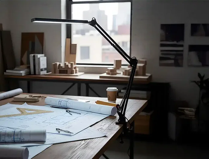 Q-connect Rigel Lámpara de escritorio LED 8W negro