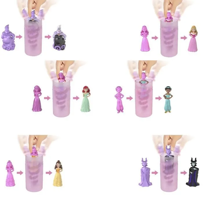 Disney Princess Princesas Disney Mini Muñecas Realeza Color Reveal Surtido HXH16