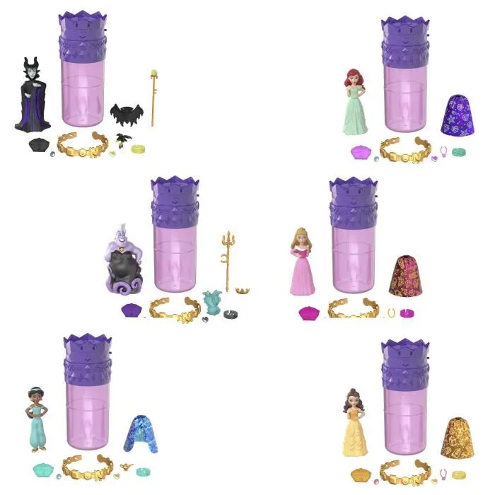 Disney Princess Princesas Disney Mini Muñecas Realeza Color Reveal Surtido HXH16