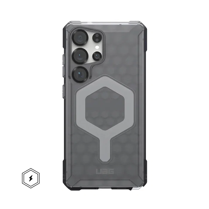Urban Armor Gear Essential Armor Funda Compatible con MagSafe para Samsung Galaxy S25 Ultra, Protección contra Caídas, Color Gris