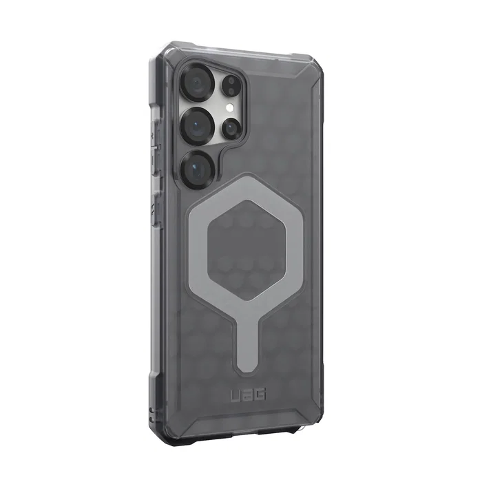 Urban Armor Gear Essential Armor Funda Compatible con MagSafe para Samsung Galaxy S25 Ultra, Protección contra Caídas, Color Gris