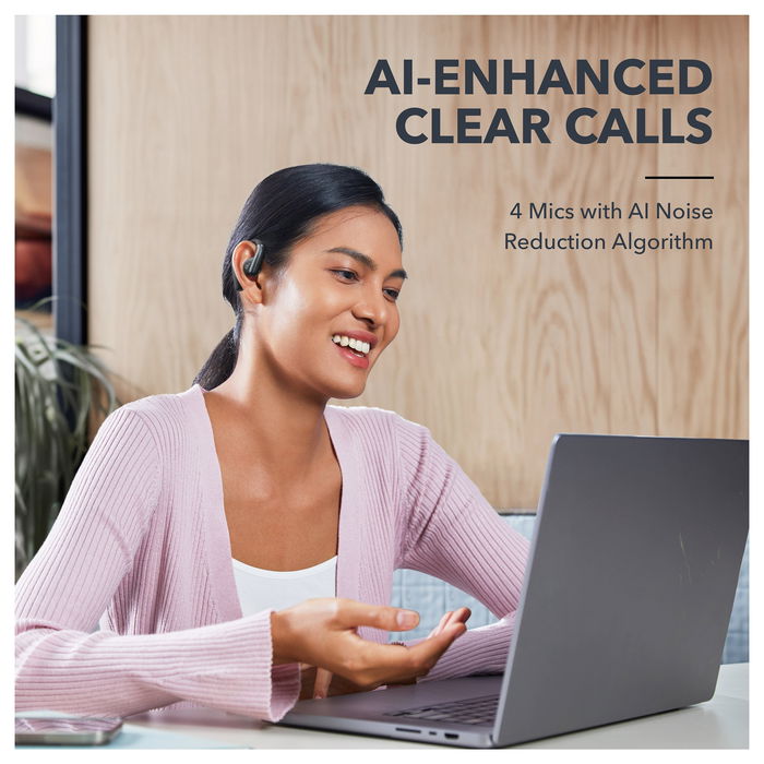 Anker Soundcore AeroFit Auriculares Inalámbricos In-Ear True Wireless Negros