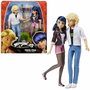 Bandai Pack de 2 muñecos Miraculous Marinette y Adrien 26 cm