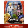 Bandai Pack de 2 muñecos Miraculous Marinette y Adrien 26 cm