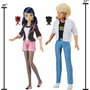 Bandai Pack de 2 muñecos Miraculous Marinette y Adrien 26 cm
