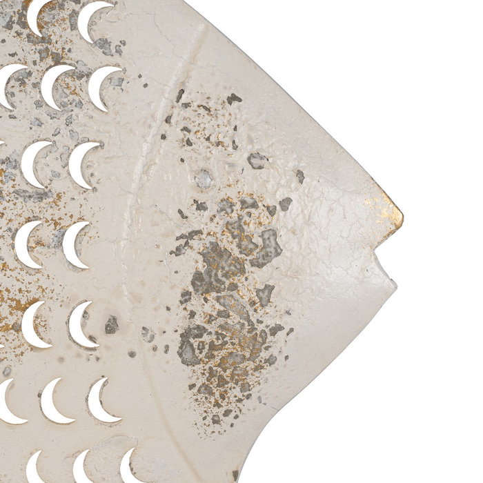 Mural Pared Pez Blanco Rozado Metal 40,50 X 3 X 31 cm (Set de 2)