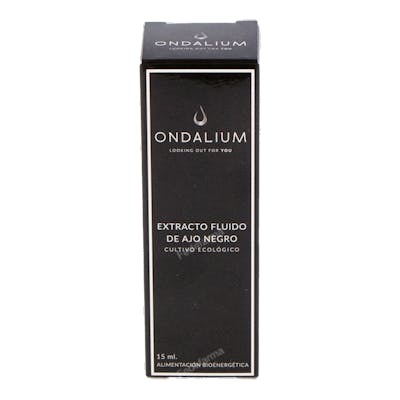 Ondalium Extracto De Ajo Negro 15Ml - Apoya la Circulación, Colesterol y Sistema Inmunológico