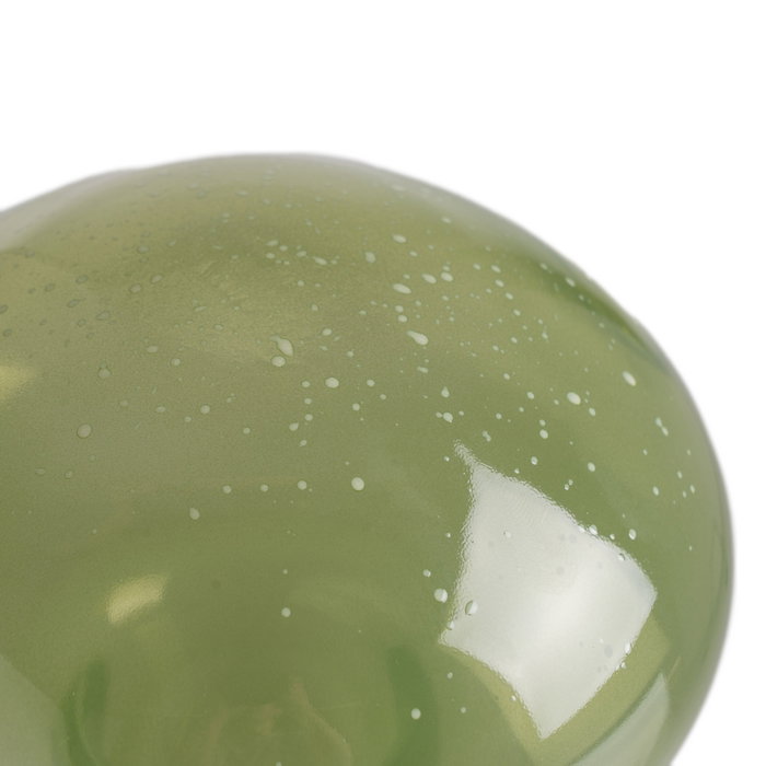 Figura Seta Verde Cristal Decoración 15 X 15 X 22 cm (Set de 2)