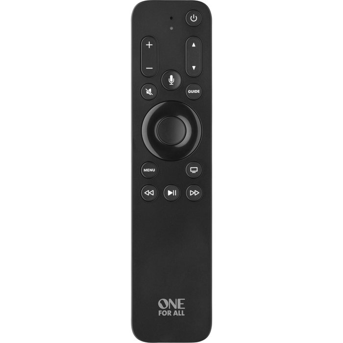 One For All Mando a distancia Apple Siri Remote 3in1 con retroiluminación URC1110 Negro
