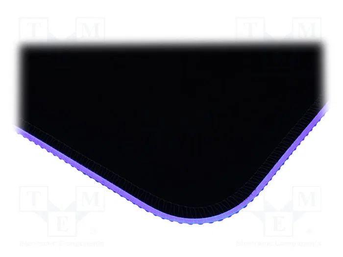 LOGILINK Alfombrilla de ratón gaming con LED, negra, 350x260mm