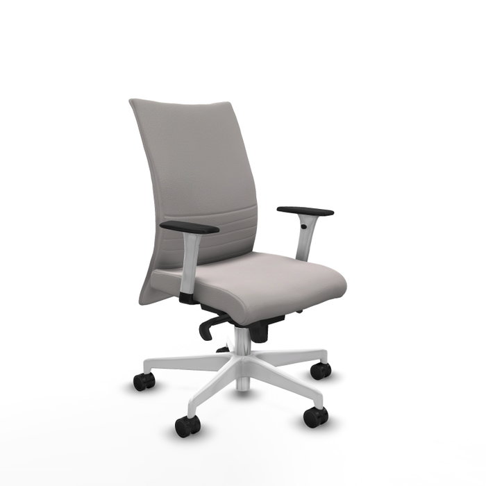 PIQUERAS Y CRESPO Silla Albacete Confidente con Mecanismo Sincro y Similpiel Blanco PIQUERAS Y CRESPO Silla Albacete Confidente con Mecanismo Sincro y Similpiel Blanco