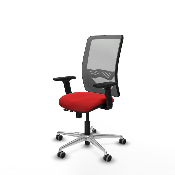 PIQUERAS Y CRESPO Silla de oficina Zulema Rojo y Gris