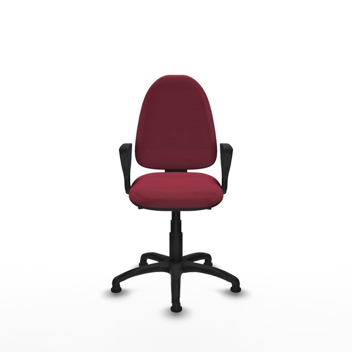 PIQUERAS Y CRESPO Silla de oficina Aýna con mecanismo Asincro y tela Granate PIQUERAS Y CRESPO Silla de oficina Aýna con mecanismo Asincro y tela Granate