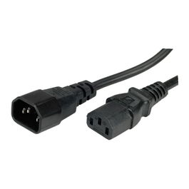 BACHMANN 356.130 Cable de Alimentación IEC320 C13 a C14, 2.5m Negro, ROLINE