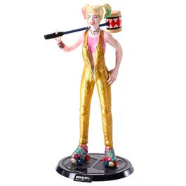 Noble Collection - 849421007096 - Figura Maleable y Flexible DC Comics Harley Quinn - 19 cm