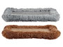 Mascow Cuna para Mascota Suave Gris/Marrón 55 x 85 cm (Set de 12)