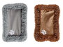 Mascow Cuna para Mascota Suave Gris/Marrón 55 x 85 cm (Set de 12)