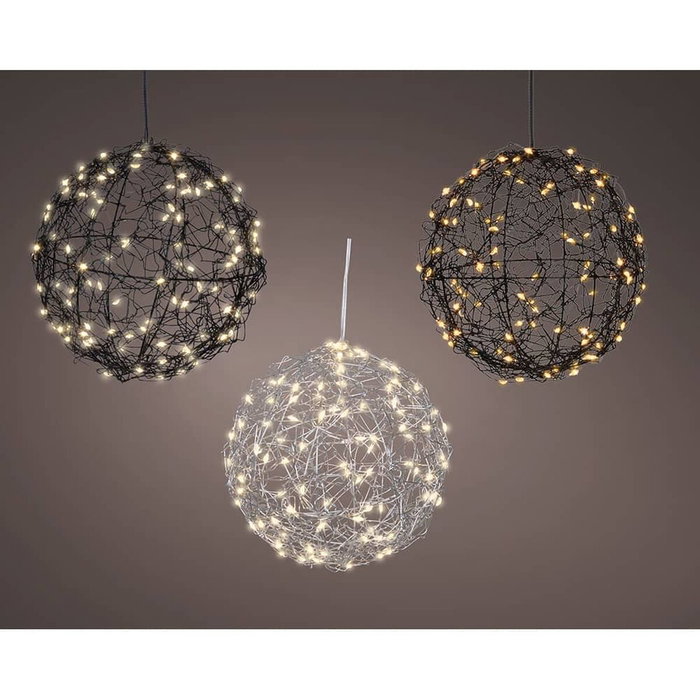 Lumineo Bola LED de Metal para Exterior, Colores Surtidos, ø15 cm