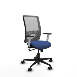 PIQUERAS Y CRESPO Silla de oficina Zulema Azul marino y Gris