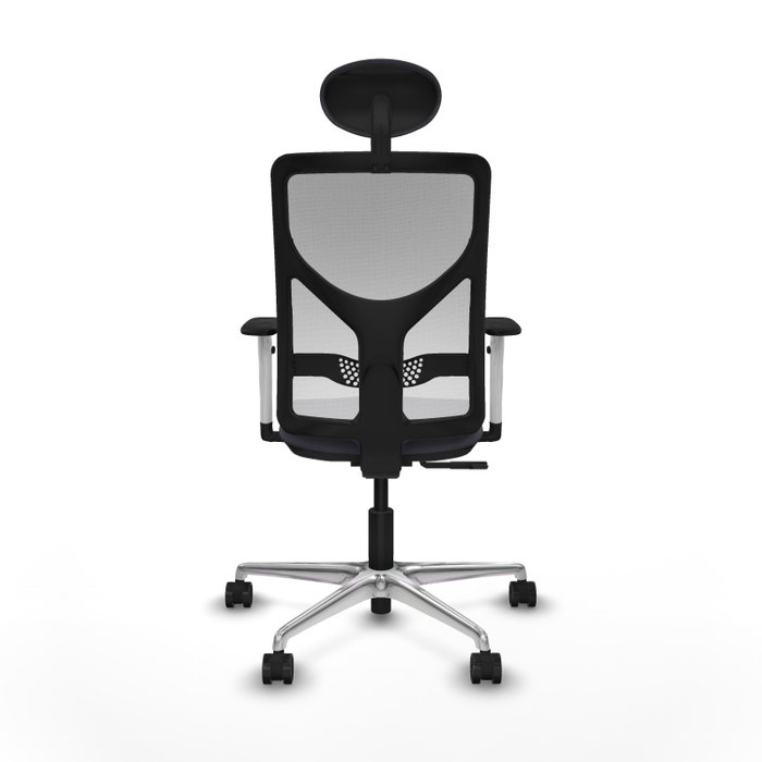 PIQUERAS Y CRESPO Silla de oficina Motilla con mecanismo Sincro Gris/Blanco