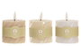 DKD Home Decor Vela Led Basicos Beige Blanco 7x10x7 cm (6 Unidades)