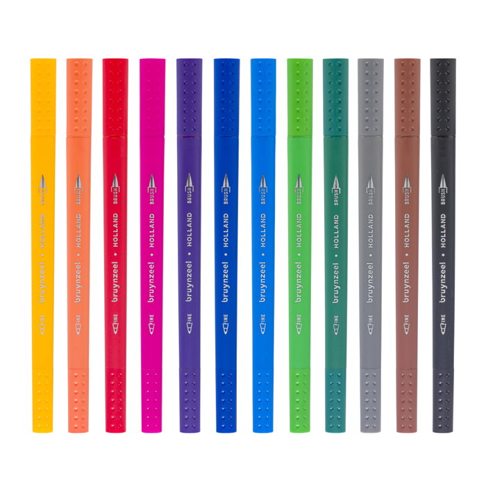 Bruynzeel Creatives puntafina / puntapincel 12 colores
