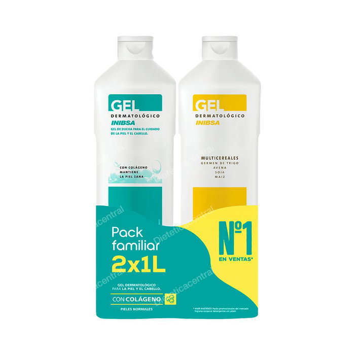 INIBSA Pack Gel Dermatologico 1L + Multicereales 1L INIBSA Pack Gel Dermatologico 1L + Multicereales 1L