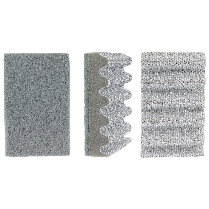 Je cherche une Idee Estropajo Especial Parrilla con Forma de Olas para Limpieza Fácil y Profunda, Colores Surtidos, 14x8,7 cm