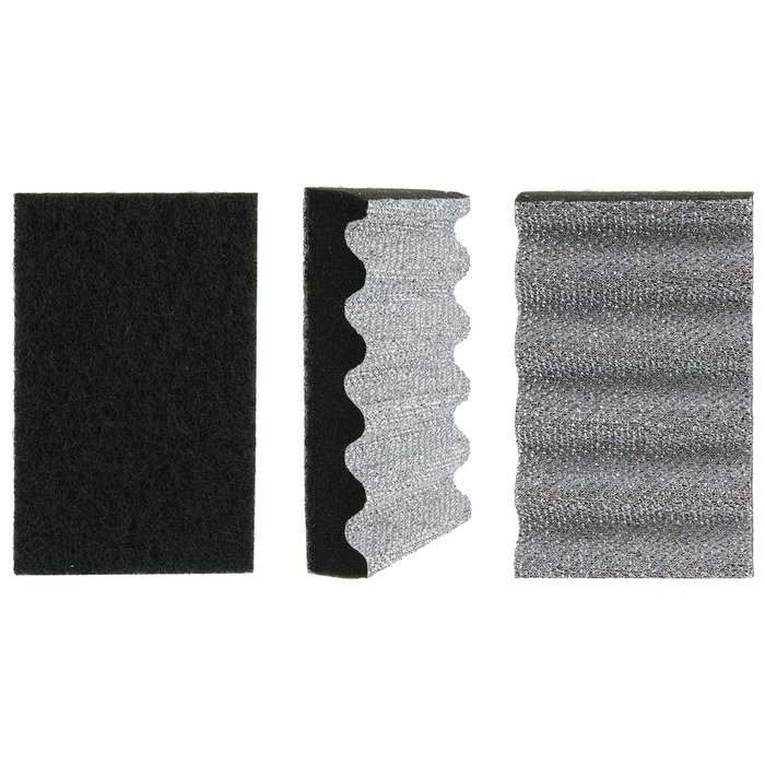 Je cherche une Idee Estropajo Especial Parrilla con Forma de Olas para Limpieza Fácil y Profunda, Colores Surtidos, 14x8,7 cm