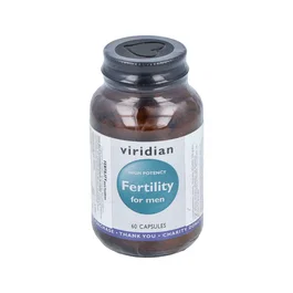 Viridian Fertility Para Hombre - Suplemento para Fertilidad Masculina con Zinc, L-Carnitina, CoQ10 - 60 Cápsulas Veganas