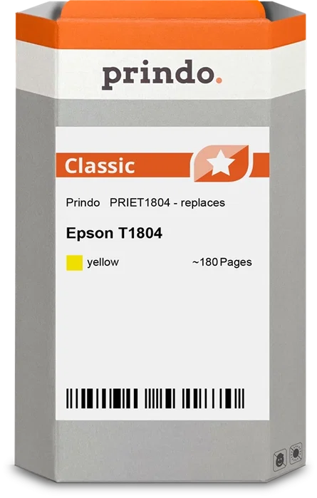 Prindo Cartucho de tinta amarillo PRIET1804 Classic Prindo Cartucho de tinta amarillo PRIET1804 Classic
