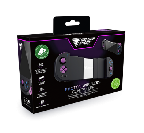 Mando Gaming Inalámbrico DragonShock 143390 Negro Bluetooth