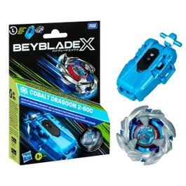 Hasbro Beyblade X Set Premium Cobalt Dragoon 2-60C de rotación izquierda