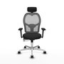 PIQUERAS Y CRESPO Silla de oficina Jorquera Sincro/Traslack Negro y Gris