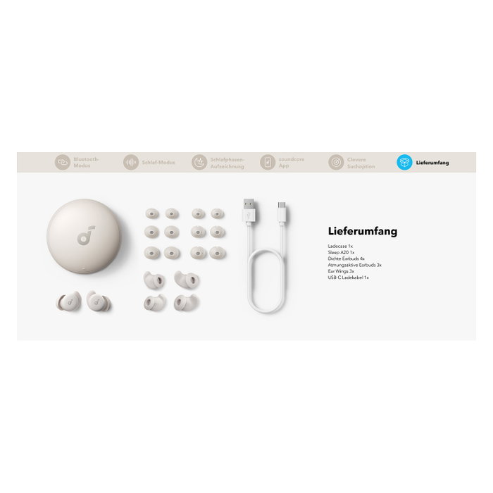 Soundcore Sleep A20 Auriculares Inalámbricos Blanco en el oído Soundcore Sleep A20 Auriculares Inalámbricos Blanco en el oído