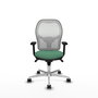 PIQUERAS Y CRESPO Silla de oficina Jorquera Verde Esmeralda y Blanco