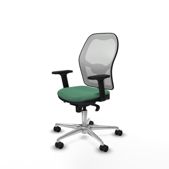 PIQUERAS Y CRESPO Silla de oficina Jorquera Verde Esmeralda y Blanco PIQUERAS Y CRESPO Silla de oficina Jorquera Verde Esmeralda y Blanco