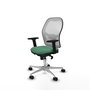 PIQUERAS Y CRESPO Silla de oficina Jorquera Verde Esmeralda y Blanco