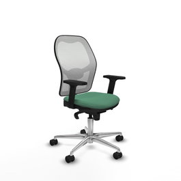 PIQUERAS Y CRESPO Silla de oficina Jorquera Verde Esmeralda y Blanco