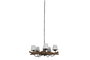 DKD Home Decor Lámpara Techo Item Home 90 x 90 x 35 cm Teca Hierro