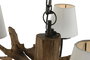 DKD Home Decor Lámpara Techo Item Home 90 x 90 x 35 cm Teca Hierro