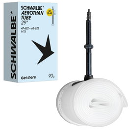 Schwalbe Aerothan Cámara MTB 29" TPU con válvula Presta de aluminio 60 mm ETRTO 47/65-622 Bajo peso Resistente a pinchazos