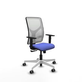 PIQUERAS Y CRESPO Silla de oficina Motilla Azul claro y Blanco