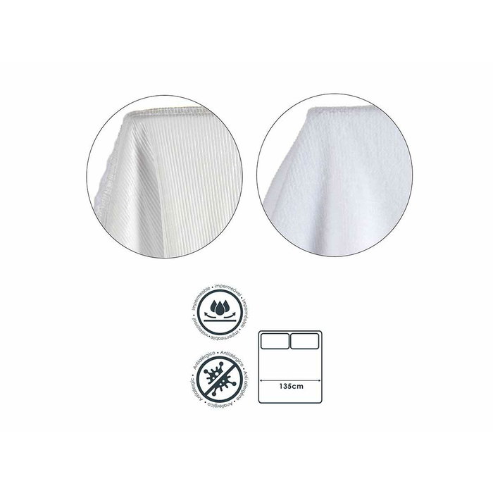 Protector de colchón Gift Decor Blanco 135 x 195 cm