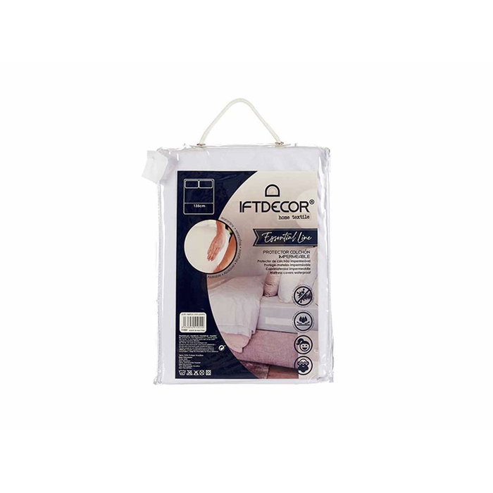Protector de colchón Gift Decor Blanco 135 x 195 cm